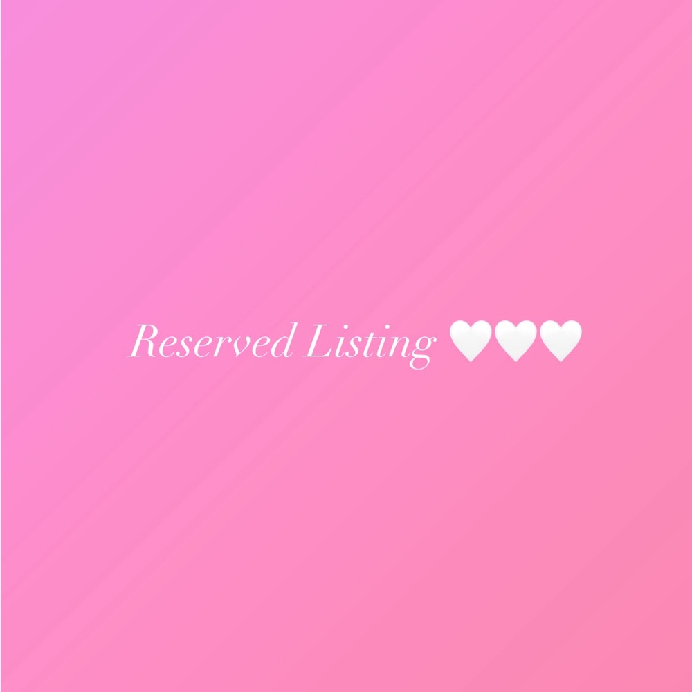 Reserved listing